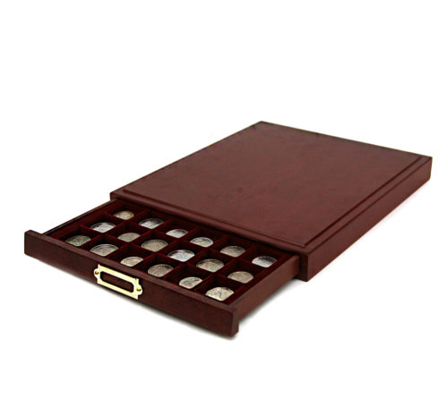 Bandeja para monedas de madera Lignum apilable