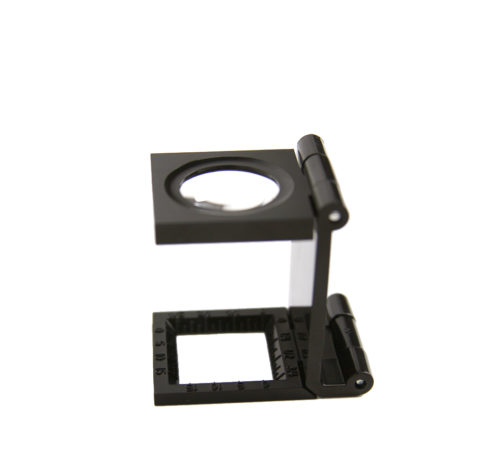 Cuentahilos x10 plegable negro Lindner