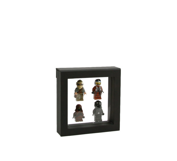 Marco para objetos Nimbus negro 10×10 cm con juguetes