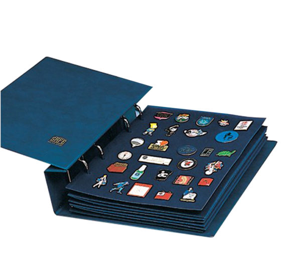 Álbum azul marino para pins chapas o medallas