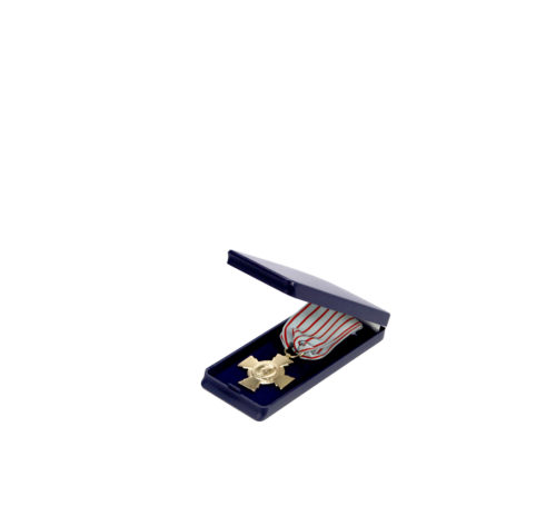 Estuche duro azul para medallas y condecoraciones