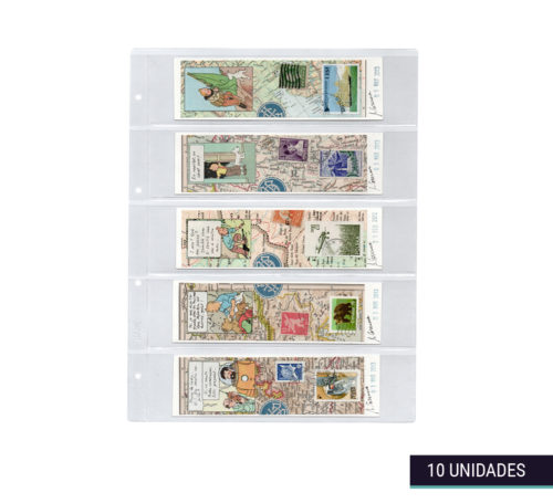 Hojas clasificadoras transparentes 25x32cm 5 departamentos-S