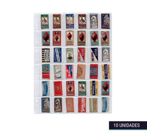 Hojas clasificadoras transparentes 25x32cm 36 departamentos Cuchillas de Afeitar