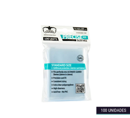 Fundas Precise-Fit Sleeves transparentes 6,4x8,9cm