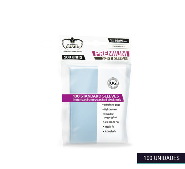 Fundas Premium Soft Sleeves transparentes 6,6×9,3cm