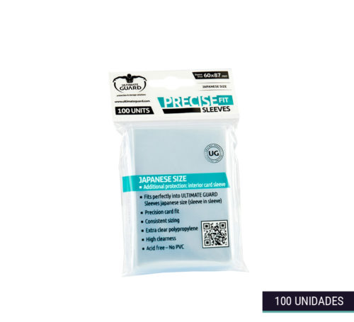 Fundas Precise-Fit Sleeves Japanese transparentes 6x8,7cm