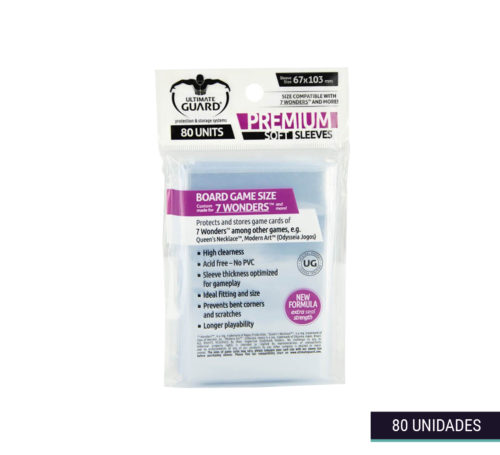 Fundas Premium Sleeves for 7 Wonders 6,7x10,3cm