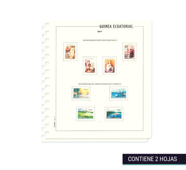 Suplemento hojas Filober sellos Guinea Ecuatorial 2017