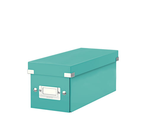 Caja para guardar CDs Click Store turquesa