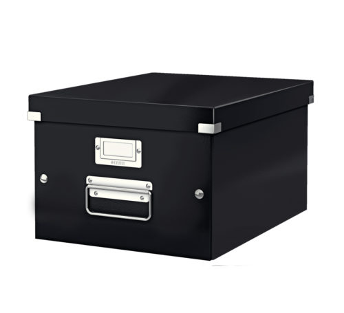 Caja de almacenaje mediana Click Store negra