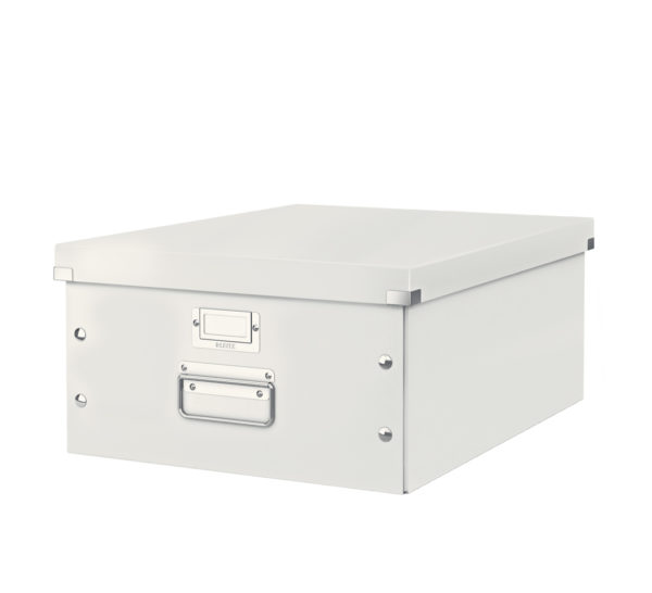 Caja de almacenaje grande Click Store blanca