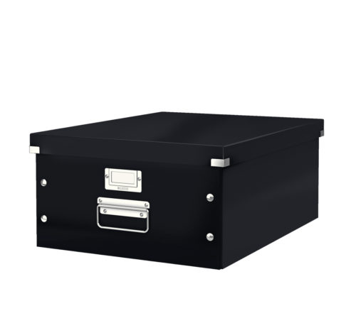 Caja de almacenaje grande Click Store negra
