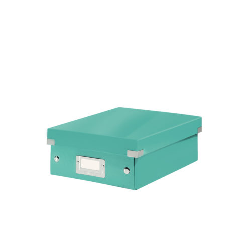 Caja organizadora pequeña Click Store turquesa