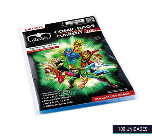 Fundas Comic Bags Resealable Current Big 178×268mm