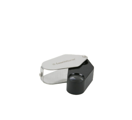 Lupa desplegable de bolsillo con led 10x aumentos