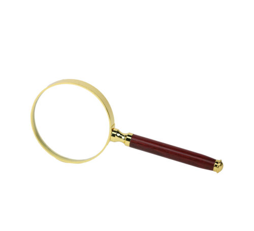 Lupa con mago de rosewood pequeño de 3x aumentos