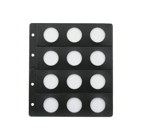 Hoja Pardo claraboya para monedas 33 mm