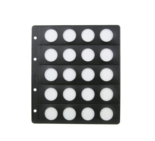 Hoja Pardo claraboya para monedas 26 mm