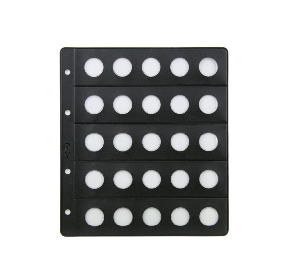 Hoja Pardo claraboya para monedas 21 mm