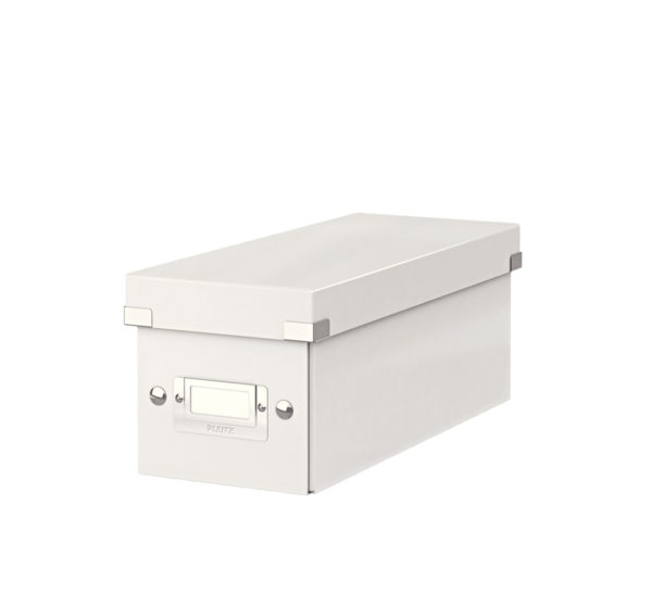 Caja para guardar CDs Click Store blanca