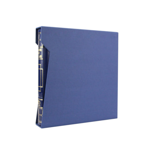Álbum azul acolchado para colecciones de filatelia