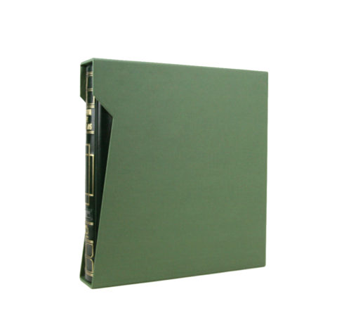 Álbum verde acolchado para colecciones de filatelia