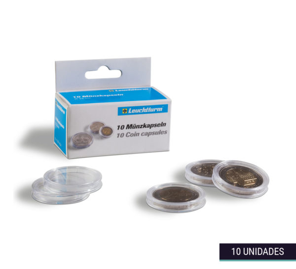Cápsulas para monedas pack de 10