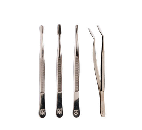 Pinzas Luxus de 12cm con estuche semi regido
