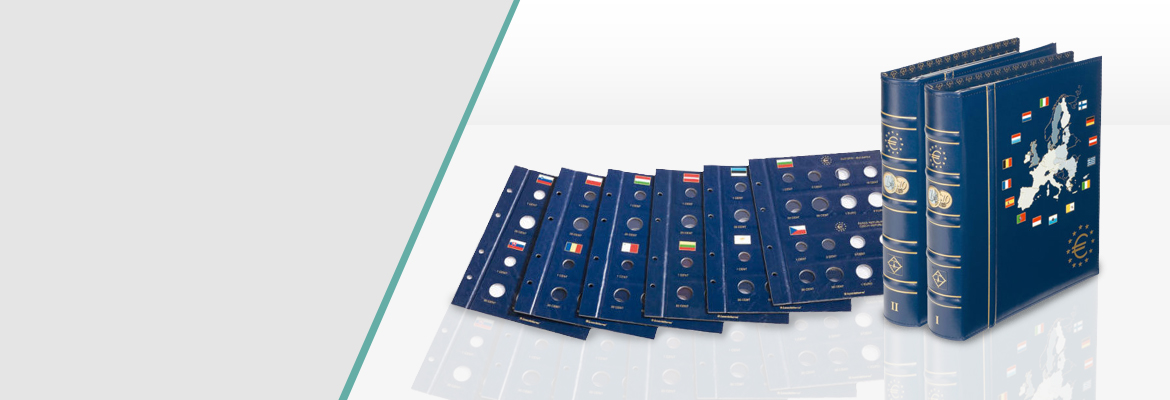 Álbumes lujo vista tomo 1 y tomo 2 monedas de euro