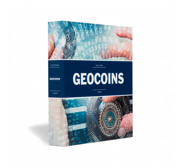 Álbum con hojas para Geocoins y TBS mediano de la marca Leuchtturm